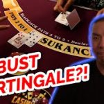 CAN YOU MARTINGALE 313 NO BUST!? – Blackjack Strategy Review