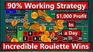 Roulette Strategy: How to make $1,000 a day on Roulette