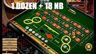 ROULETTE STRATEGY with One Dozen and 18 Numbers with “even” payout.