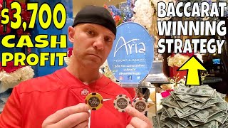 Christopher Mitchell Baccarat Winning Strategy $3,700 Win At Casino- Caesars Palace, Bellagio & Aria