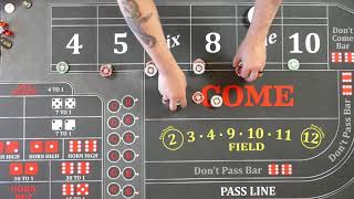 Good craps strategy?  Build it up and go inside
