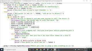 Craps using Python