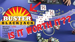 BUSTER BLACKJACK SIDE BET- Is It Worth It? PLUS DOUBLED OUR MONEY