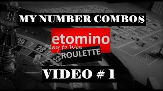 My NUMBER COMBOS Strategy | Video #1 | Best Roulette Strategy to Win Big