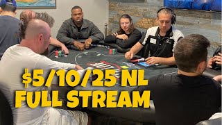 $5/10/25 No-Limit Hold’em TCHLiVE! Poker Stream | Dallas 6/22/2021