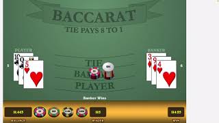 Baccarat Strategy $100 Per Day 6/19/2021