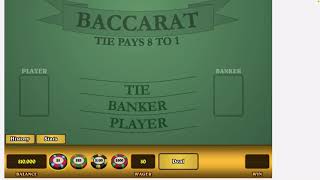 Baccarat Strategy 8 out of 100 net profit $1200  Hello Baccarat Nation