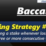 Baccarat, Betting Strategy#8 Doubling a stake whenever losing a bet after 3 or more consecutive wins