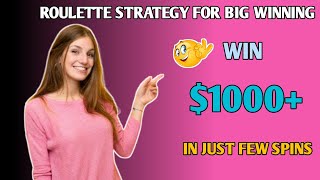 roulette strategy to win 100 | roulette strategy| roulette | Roulette channel gameplay