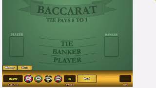 Baccarat Strategy #9 $1380 Net Profit