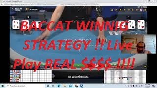 Baccarat Winning Strategy ” LIVE PLAY .. REAL $$ By Gambling Chi 5/7/2021