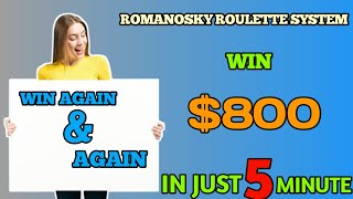 romanosky roulette system roulette strategy | big win |Durban | Roulette channel gameplay