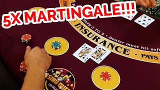 5X MARTINGALE!!! Blackjack Strategy Review