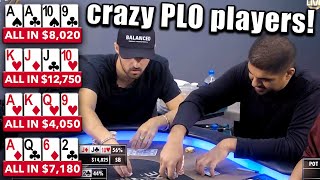 These Guys CAN’T WAIT to Get Their Chips in Fast Enough! A Pot Limit Omaha Poker Video