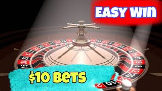 Easy Win $10 Per Spin || Roulette Strategy To Win || Roulette Pro