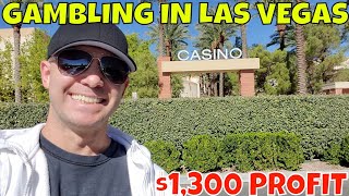 Gambling In Las Vegas- Christopher Mitchell Baccarat Strategy Makes $1,300 Profit In 45 Minutes.