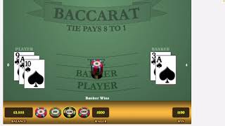 $10,000 Challenge #17 Baccarat Strategy Bet Selection and Money Management. UP $650