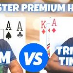 Pocket Aces vs. Ace King plus 7 MORE MONSTER PREMIUM HANDS