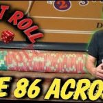Craps Strategy – THE 86 ACROSS STRATEGY to try to win at craps – $5 OR $10 TABLE.