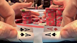 ACES AND MORE ACES!! // Texas Holdem Poker Vlog 49