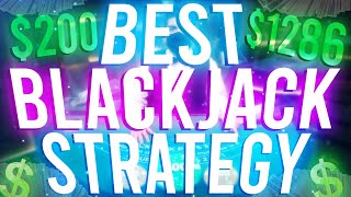 BEST GAMBLING STRATEGY for BLACKJACK! $200 to $1286 on ROOBET!