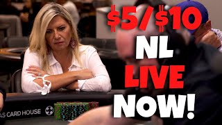 $5/$10 No Limit Hold ‘Em Cash Game | TCH Live Poker Stream