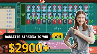 How to win 100% profit in roulette | roulette strategy | roulette trick | Roulette channel gameplay
