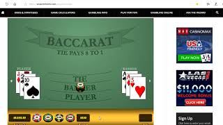 Baccarat Chi Wining Strategy with Money Management 12/24/18
