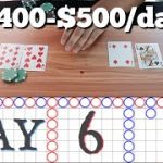 DAY 6 | Real Cards BACCARAT w Bet Spreads | How to protect profits!