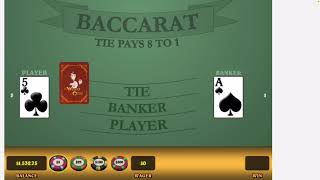 Baccarat Strategy $100 Per Day VII