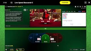 BACCARAT 483 Which bet placement strategy would you use and how would you do