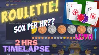 ROULETTE STREAKS MARTINGALE BETTING STRATEGY WITH BACCARAT GAMEPLAY!! SEE TIME LAPSE RESULT!!