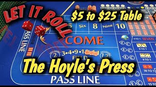 Craps Strategy $5 to $25 TABLE – The Hoyle’s Press strategy to try to win at craps