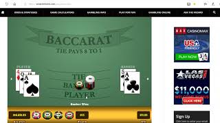 Baccarat Wining Strategy with M.M.