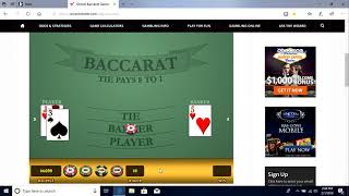 Baccarat Winning Strategy with M.M. 2/1/19