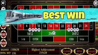 ✨🥳 Best Win By Proper Betting Strategy to Roulette || Roulette Strategy to Roulette