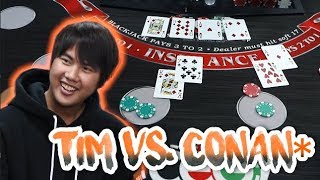 BLACKJACK BATTLE Editor Vs. Conan* – Live Blackjack Session