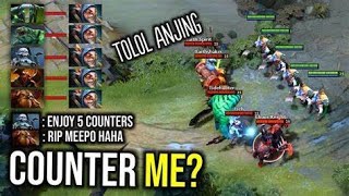 insane  meepo 1vs9 for 2million $$ learn how to never lose  a game  with meepo vs counters easy!!!!