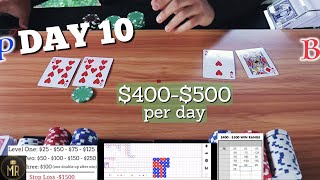 Day 10 | Real Cards BACCARAT | Cautious & Protective of Profits