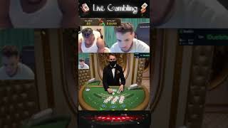 BIG BLACKJACK FAIL! BAD GAME! LIVE DEALER! BET $30000!!!