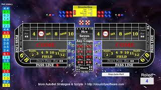 Lets Play Craps (Playing 8 AutoBet Strategies WinCraps)