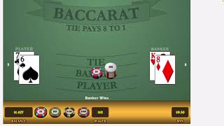 Baccarat Strategy $100 Per Day VI