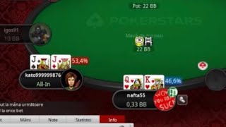 KQs vs JJ 10bb shove ( POKERSTARS )#shorts #poker #pokernight