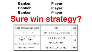 Does baccarat have a winning strategy? Solve these two problems, you will know the answer?