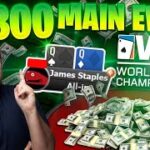 HUGE STACK $5300 BUY IN WPT MAIN EVENT | PokerStaples Stream Highlights