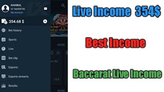 Live income 1xbet 304$ || Baccarat profit 304$ ||
