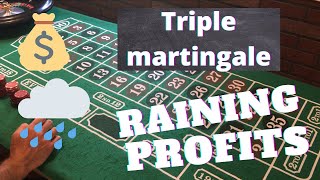 Very dangerous roulette strategy. Triple martingale