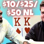 High Stakes Live Poker Cash Game $10/$25/$50 NL | TCH LIVE Dallas!