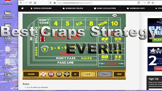 Best Craps Strategy ever