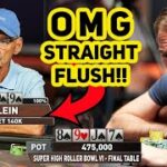 Straight Flush in $300,000 No Limit Texas Hold’em Tournament!